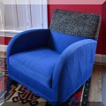 F09. B & B Italia club chair. 29"h x 29"d 